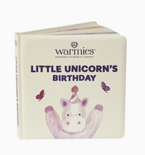 Load image into Gallery viewer, Warmies- Little Unicorn Birthday Book