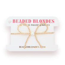 Load image into Gallery viewer, Gold Bow Beaded Bracelet