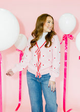 Load image into Gallery viewer, Ribbons and Bows Pink Sweater Cardigan
