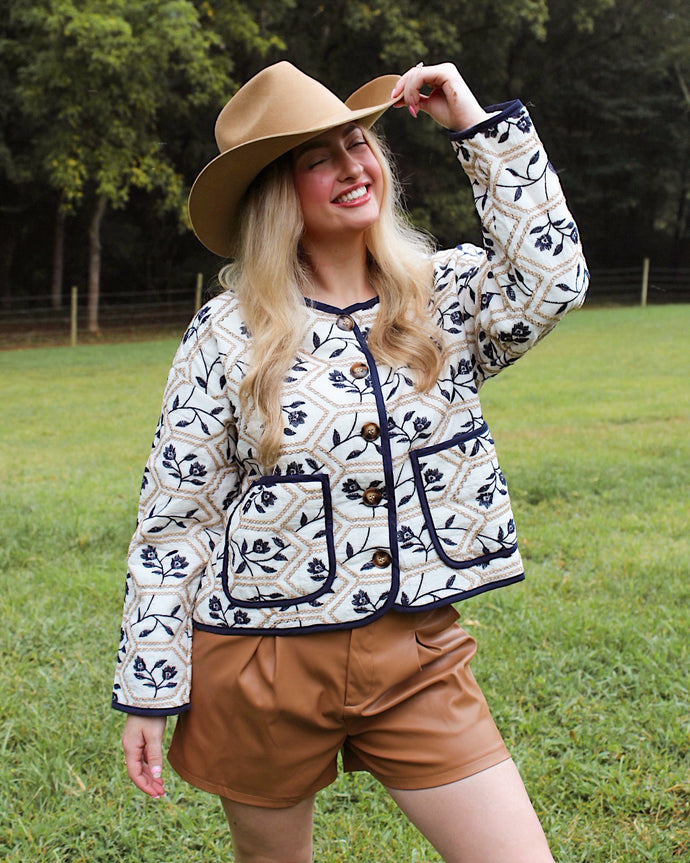 BlueBonnet Embroidered Jacket