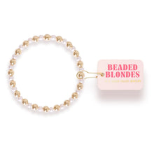 Load image into Gallery viewer, Anna Pearl Gold Beaded Bracelet
