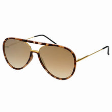 Load image into Gallery viewer, Shay Aviator Matte Tortoise Gold Mirrored Sunglasses
