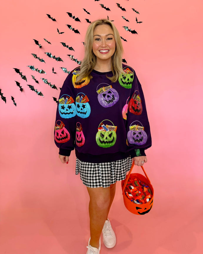 Candy In Halloween Baskets Sweatshirt