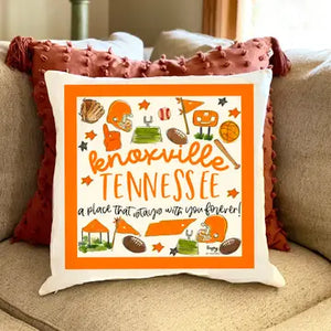 Knoxville, Tn Multi-Sport Double Sided Pillow