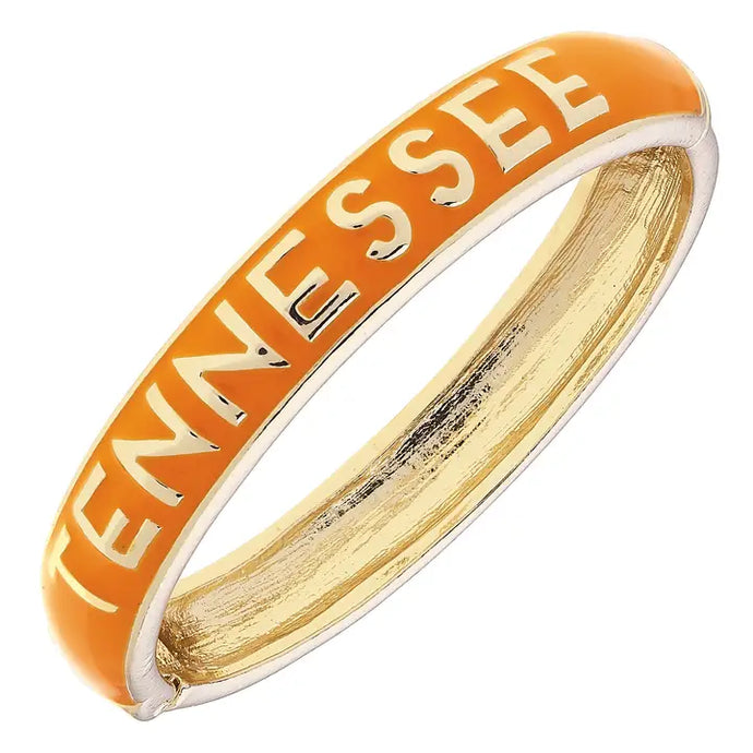 Tennessee Vols Sculpted Enamel Hinge Bangle in Orange