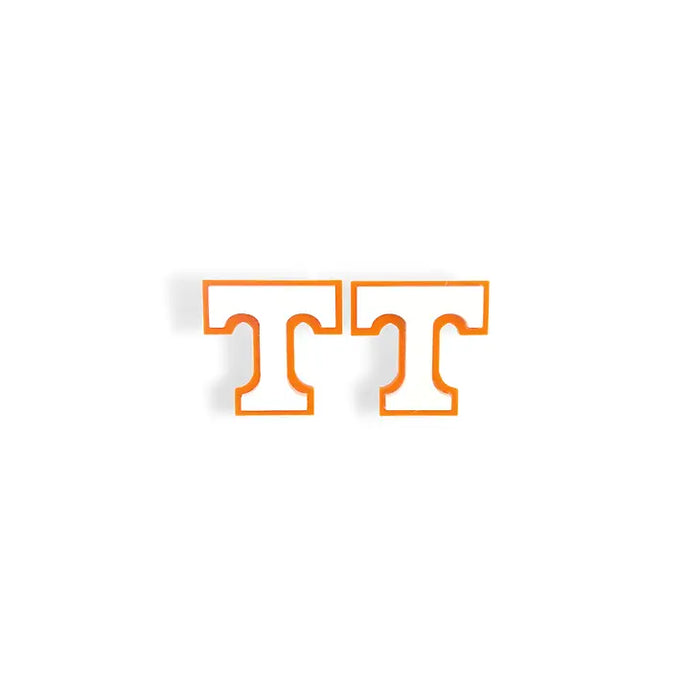 University of Tennessee White and Orange Power T Studs