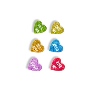 Conversation Heart Studs