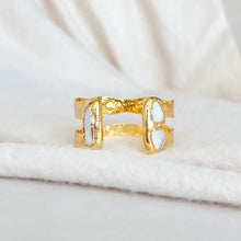 Load image into Gallery viewer, Double Plated Cuff w/pearls by Easton Elle
