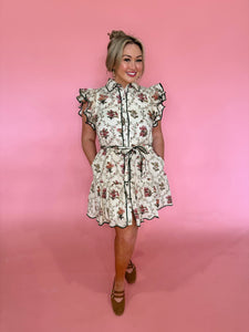 Falling Into Bloom Ruffle Dress