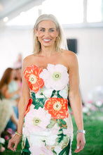 Load image into Gallery viewer, Spring Summer Floral Embroidered Strapless Maxi

