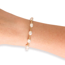 Load image into Gallery viewer, Bri Pearl Gold Beaded Bracelet
