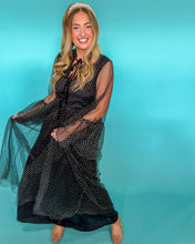 Load image into Gallery viewer, Paris in Black Polka Dot Maxi Dress
