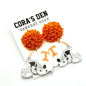 Old School Helmet Earrings
