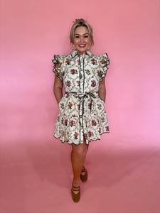 Falling Into Bloom Ruffle Dress