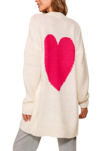 Love Me More Cardigan Heart Sweater
