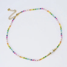 Load image into Gallery viewer, Be Happy Gemstone Necklace
