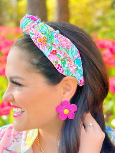Brianna Cannon Spring Flower Garden Headband with Crystals