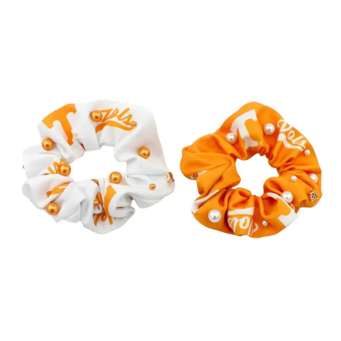 Tennessee White and Orange Dual Scrunchie