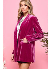 Load image into Gallery viewer, The Very Merry Velvet Blazer
