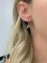 Load image into Gallery viewer, Farrah B Giver Bow Huggie Earrings
