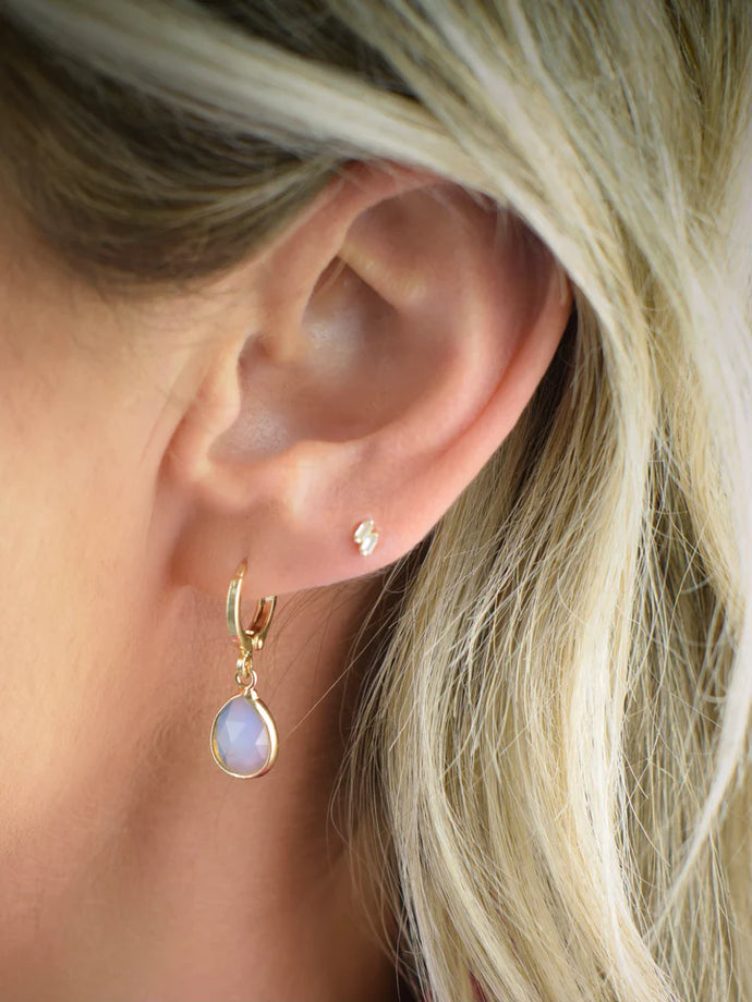 Farrah B Opalite Huggie Earrings