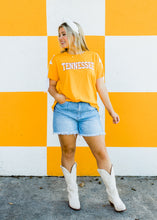 Load image into Gallery viewer, Tennessee Star leeve Top w/ Fringe
