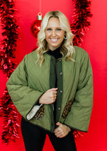 Load image into Gallery viewer, A Little Cheetah Moment Olive Jacket
