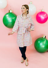 Load image into Gallery viewer, Sparkle Me Pink Tweed Dress/Coat
