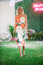 Load image into Gallery viewer, Spring Summer Floral Embroidered Strapless Maxi
