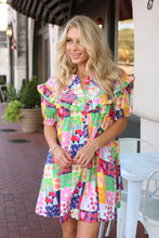 Load image into Gallery viewer, Fruit Quilt Peter Pan Stitch Dress
