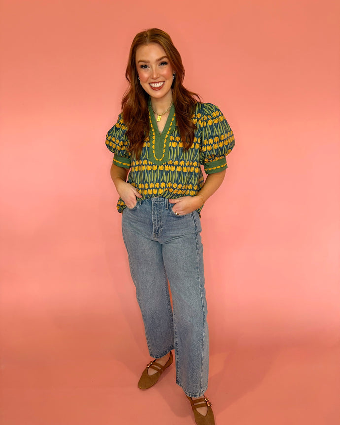 Fern & Floral Top