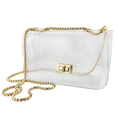 Clearly Fashion Clear Convertible Crossbody Bag