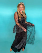 Load image into Gallery viewer, Paris in Black Polka Dot Maxi Dress

