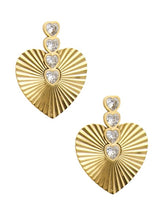 Load image into Gallery viewer, Farrah B Heart To Heart Earrings
