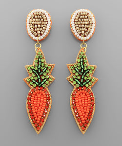 Seeded Carrort Earrings