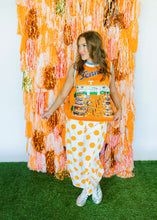 Load image into Gallery viewer, Polka Dot Orange Barrel Jeans
