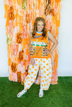 Load image into Gallery viewer, Polka Dot Orange Barrel Jeans
