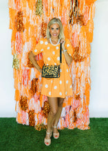 Load image into Gallery viewer, Ashley Leopard Clear Stadium Bag with Black Enamel Bamboo
