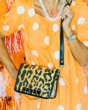 Load image into Gallery viewer, Ashley Leopard Clear Stadium Bag with Black Enamel Bamboo
