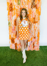 Load image into Gallery viewer, Queen of Sparkles Licensed Tennessee Polka Dot Helmet Knit Tank
