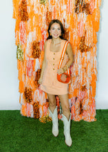 Load image into Gallery viewer, Orange Round Neckline Sleeveless Romper
