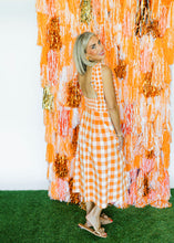 Load image into Gallery viewer, Check Pattern Tie Shoulder Maxi
