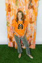 Load image into Gallery viewer, Queen of Sparkles Licensed Tennessee Mascot Scattered Jewel Feather Short Sleeve Sweater
