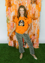 Load image into Gallery viewer, Queen of Sparkles Licensed Tennessee Mascot Scattered Jewel Feather Short Sleeve Sweater
