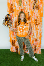 Load image into Gallery viewer, Tri Star Orange &amp; White Plaid Tennessee Sweater Vest -Queen of Sparkles
