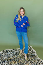 Load image into Gallery viewer, Queen of Sparkles Blue Sequin Sweater
