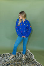 Load image into Gallery viewer, Queen of Sparkles Blue Sequin Sweater
