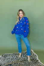 Load image into Gallery viewer, Queen of Sparkles Blue Sequin Sweater
