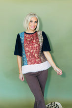 Load image into Gallery viewer, Ostritch Feather Hem Multi Color Top
