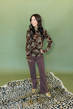 Load image into Gallery viewer, Mesh Velvet Mock Neck Top
